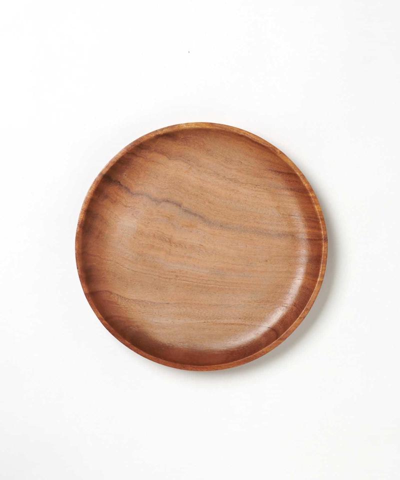〈木製食器・お皿〉アカシアラウンドトレー L