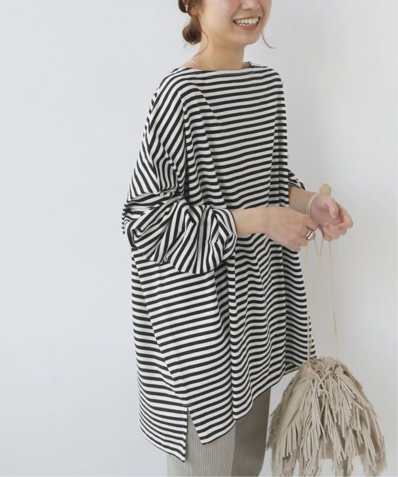 【WIFFLE/ウィッフル】*RELUME BIG BORDER TEE：別注ボーダーTシャツ◆（JOURNAL STANDARD relume）