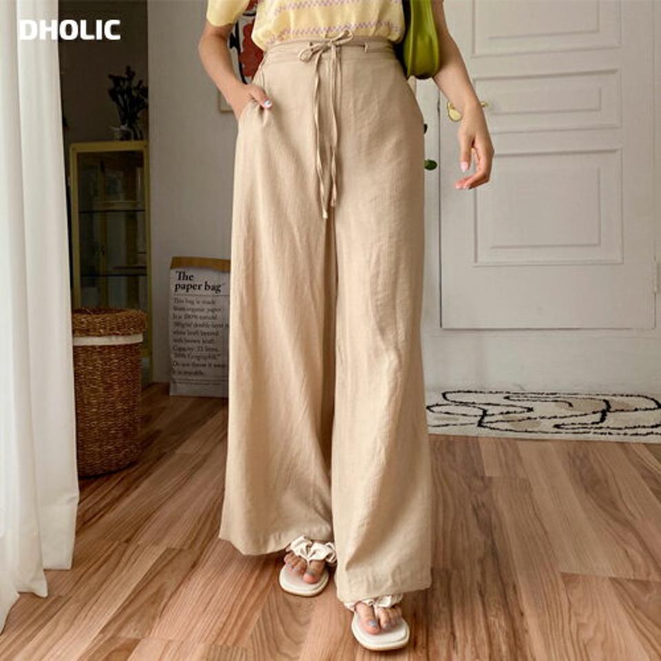 【只今10%OFF】リンクルワイドパンツ・全2色・t00070 レディース 【pt】【パンツ ズボン ロングパンツ ワイド リンクル 単色 無地 シンプル カジュアル 春 夏 韓国 ファッション】【NIJU】