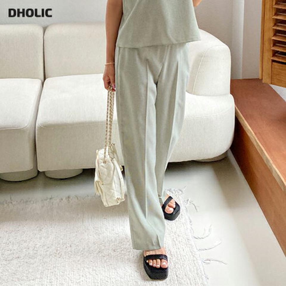 チェック柄ストレートスラックス・全2色・t57623 レディース 【pt】 パンツ ズボン ロングパンツ スラックス チェック柄 大人 シック 春 夏 秋 韓国 ファッション