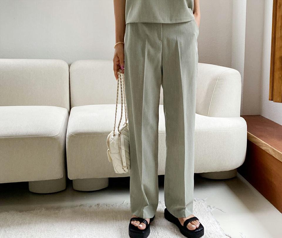 チェック柄ストレートスラックス・全2色・t57623 レディース 【pt】 パンツ ズボン ロングパンツ スラックス チェック柄 大人 シック 春 夏 秋 韓国 ファッション