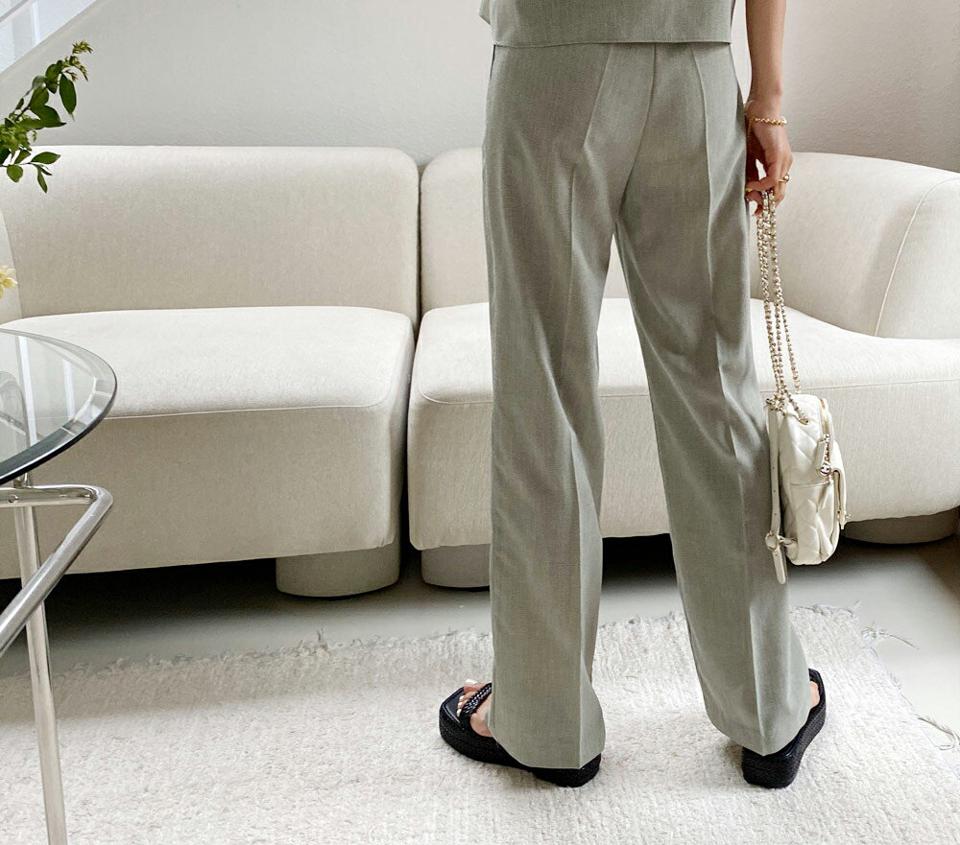 チェック柄ストレートスラックス・全2色・t57623 レディース 【pt】 パンツ ズボン ロングパンツ スラックス チェック柄 大人 シック 春 夏 秋 韓国 ファッション