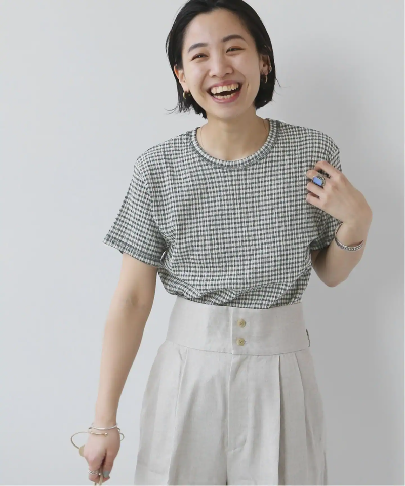 《追加3》クレープカールマイヤークルーネックTシャツ◆（JOURNAL STANDARD relume）
