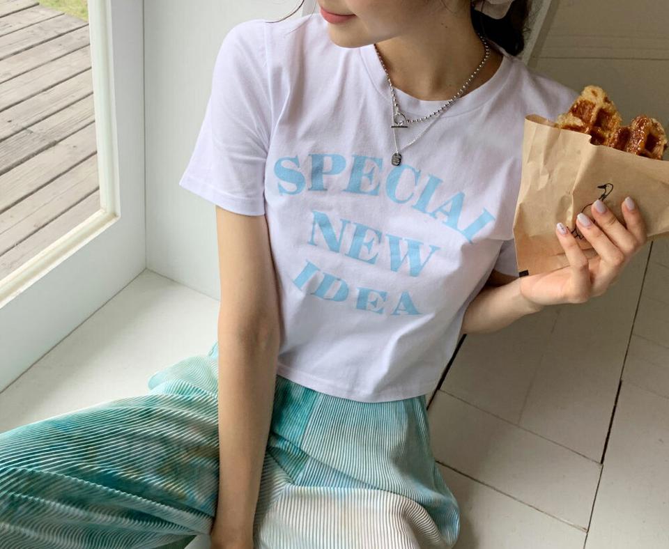 【全品10%OFF】レタリングクロップドTシャツ・全3色・t62347 レディース 【tops】【トップス Tシャツ クロップド丈 半袖 ロゴ レタリング カジュアル ラフ 短丈 春 夏 韓国 ファッション】