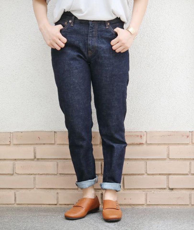 ボーイフレンドジーンズ 13.5oz コートジボワールコットンセルヴィッチ