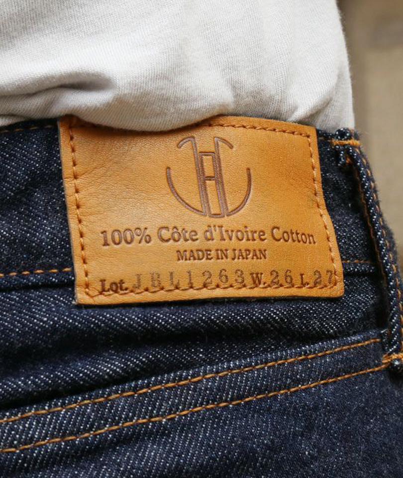 ボーイフレンドジーンズ 13.5oz コートジボワールコットンセルヴィッチ