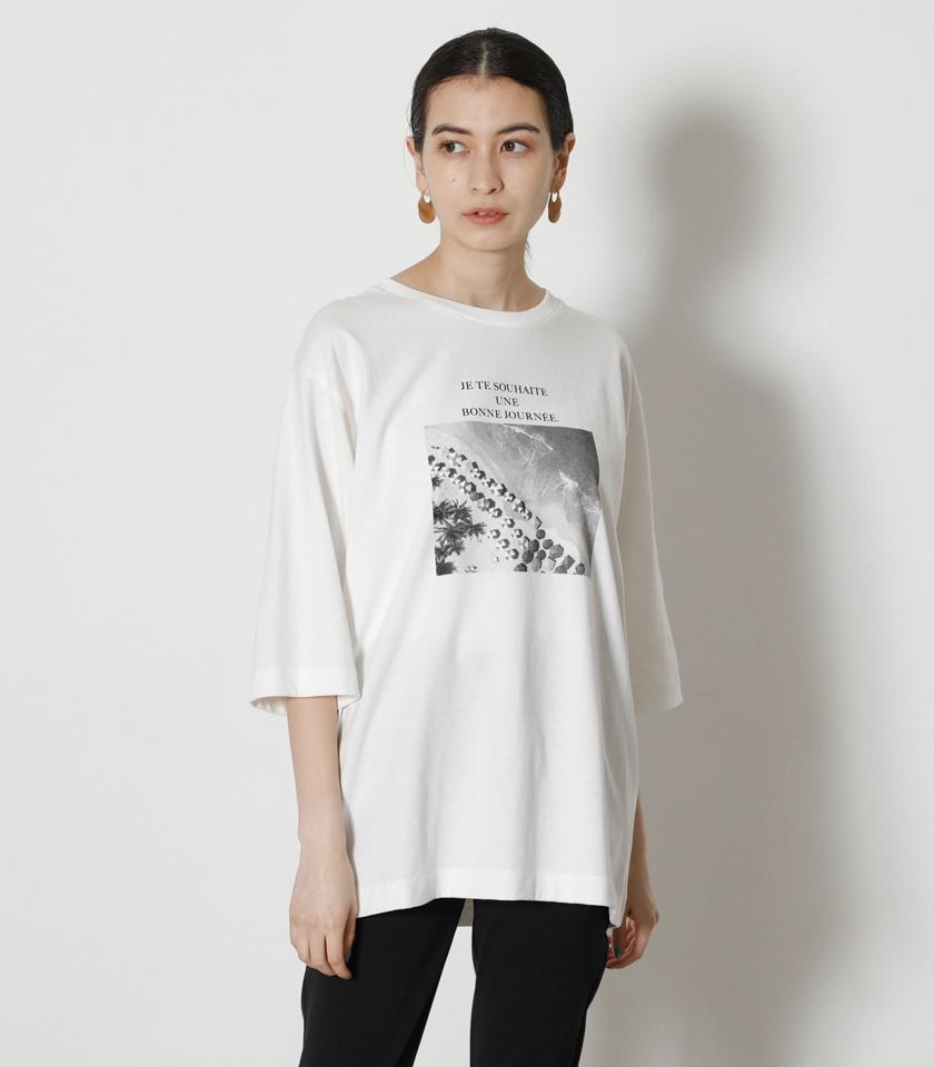 BEACH PHOTO TEE/ビーチフォトTシャツ