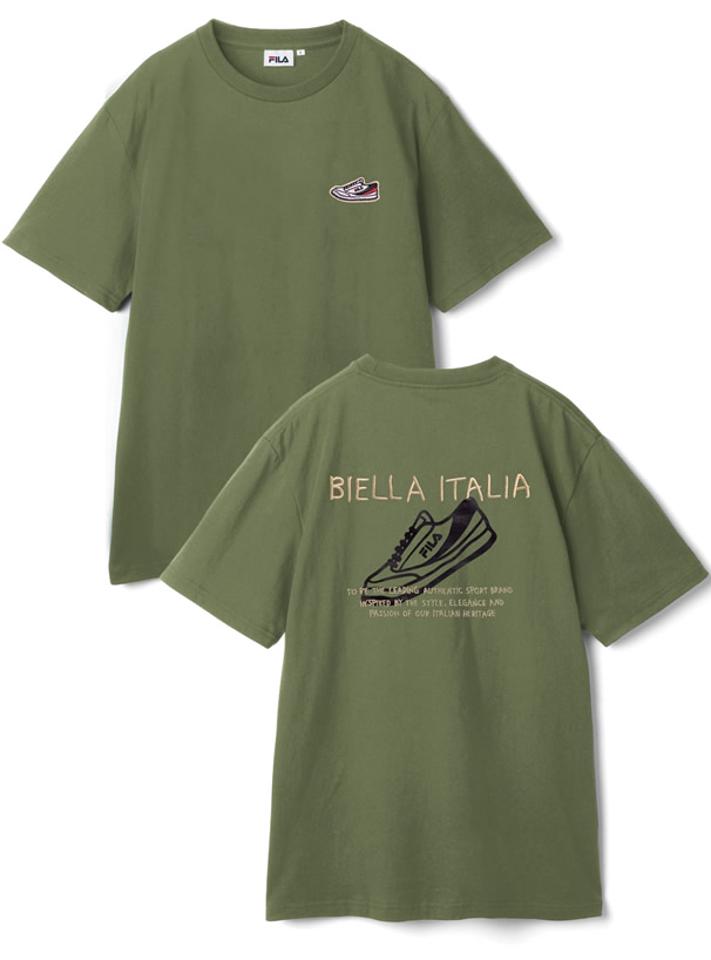 BTS着用モデル　ノベルティ付FILAロゴTシャツ