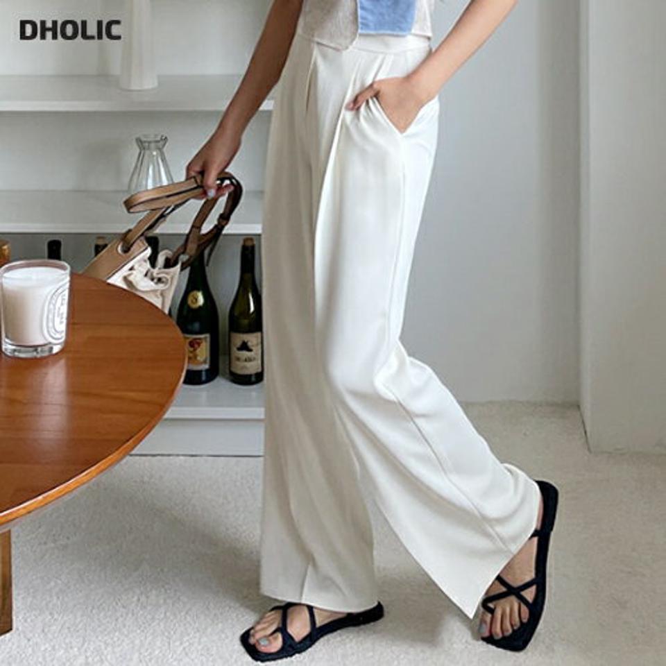 ツータックストレートスラックス・全3色・t00152 レディース 【pt】 スラックス パンツ ズボン ロングパンツ ストレート タック 単色 無地 シンプル ベーシック オフィスカジュアル 大人 春 夏 韓国 ファッション NIJU