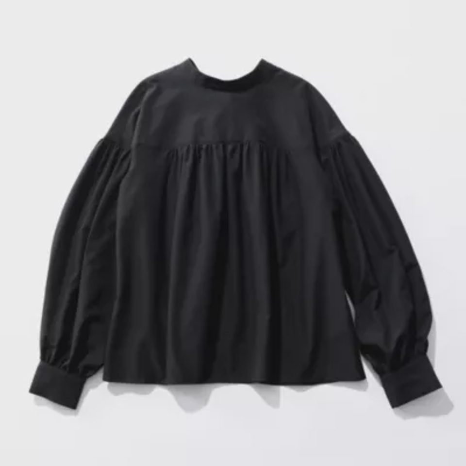 【洗える】しわになりにくい！バックリボンブラウス