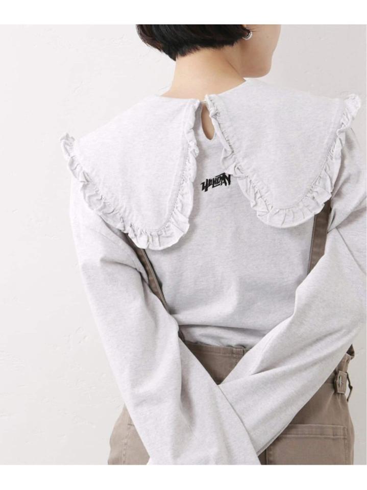 <<予約>>【HOLIDAY】SUPER FINE DRY PURITAN COLLAR ロングスリーブトップス◆