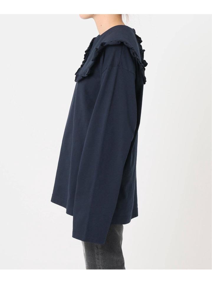 <<予約>>【HOLIDAY】SUPER FINE DRY PURITAN COLLAR ロングスリーブトップス◆