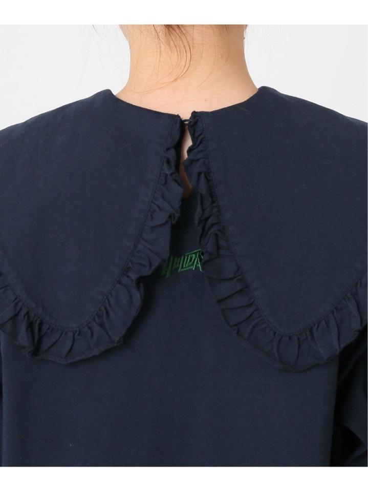 <<予約>>【HOLIDAY】SUPER FINE DRY PURITAN COLLAR ロングスリーブトップス◆