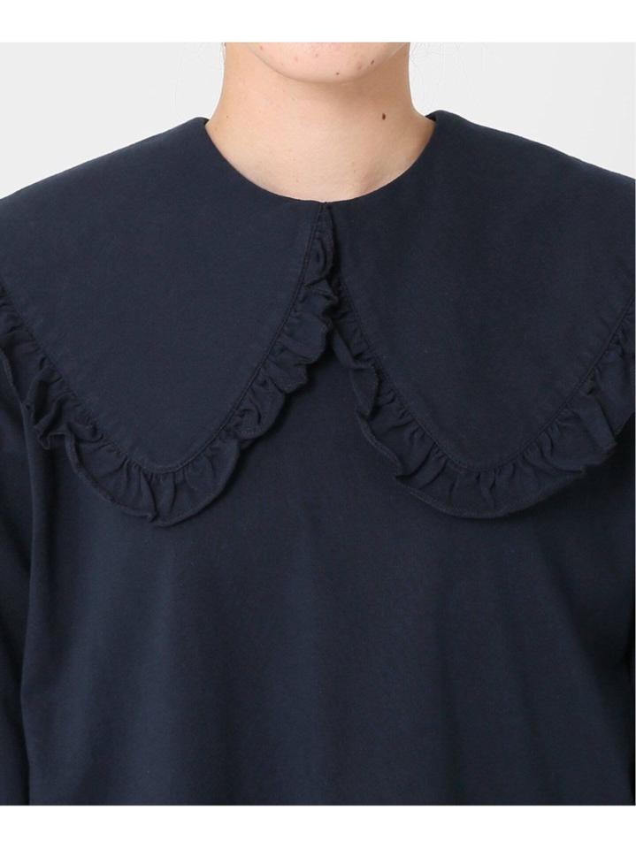 <<予約>>【HOLIDAY】SUPER FINE DRY PURITAN COLLAR ロングスリーブトップス◆