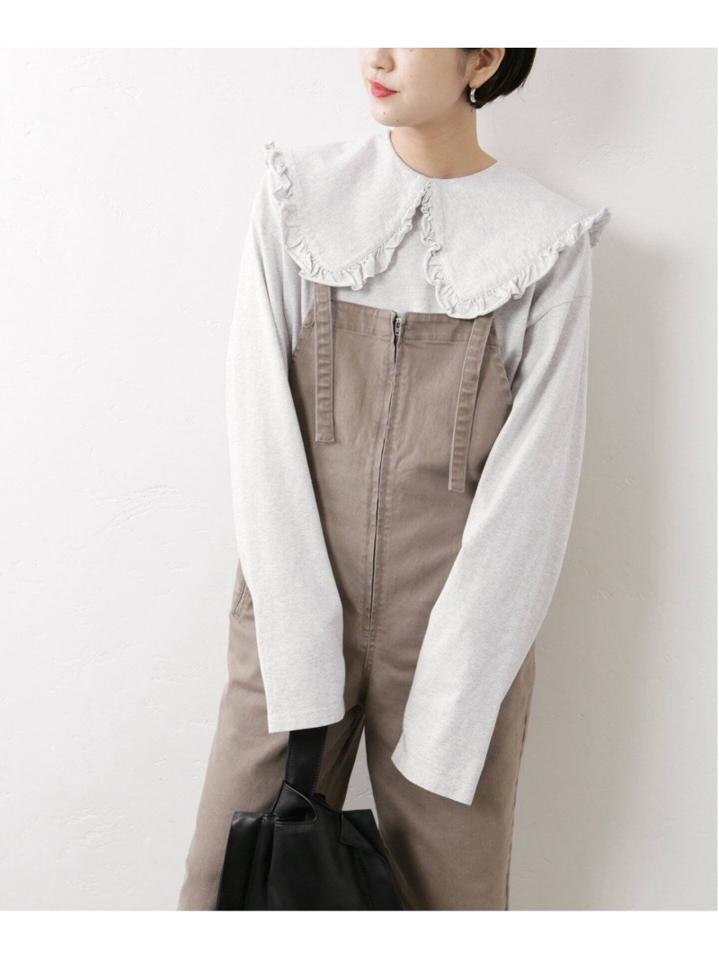 <<予約>>【HOLIDAY】SUPER FINE DRY PURITAN COLLAR ロングスリーブトップス◆