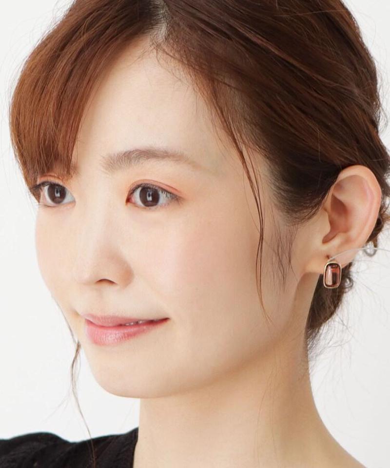 フレームオーバルピアス