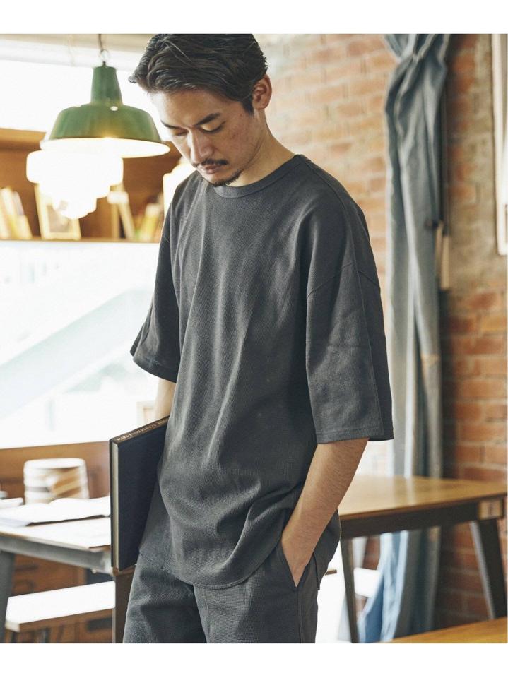 【Tシャツ+ショーツ+巾着袋の3点セット】TCワッフル ホームウェア セット