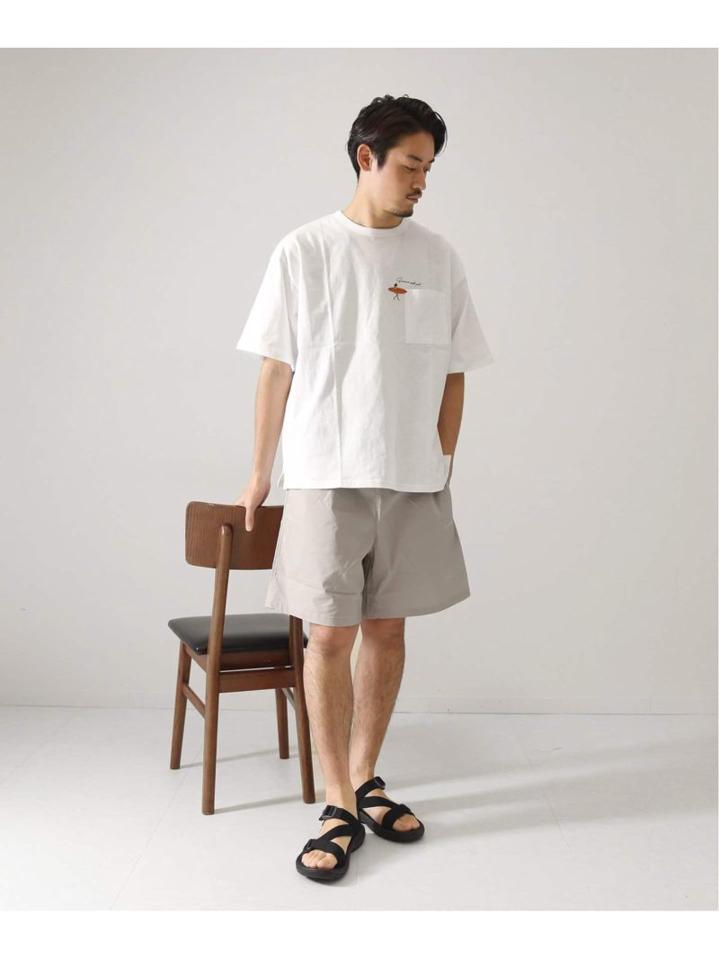 再入荷!<<追加>>【WEB限定】HOLIDAY EMB ビッグシルエット ポケットTシャツ