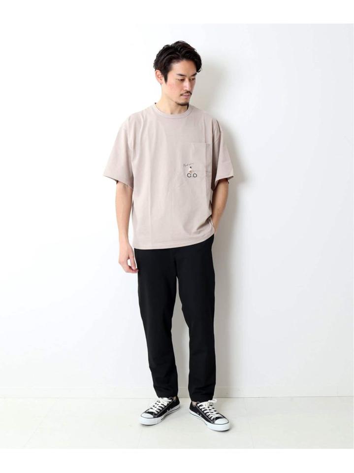 再入荷!<<追加>>【WEB限定】HOLIDAY EMB ビッグシルエット ポケットTシャツ