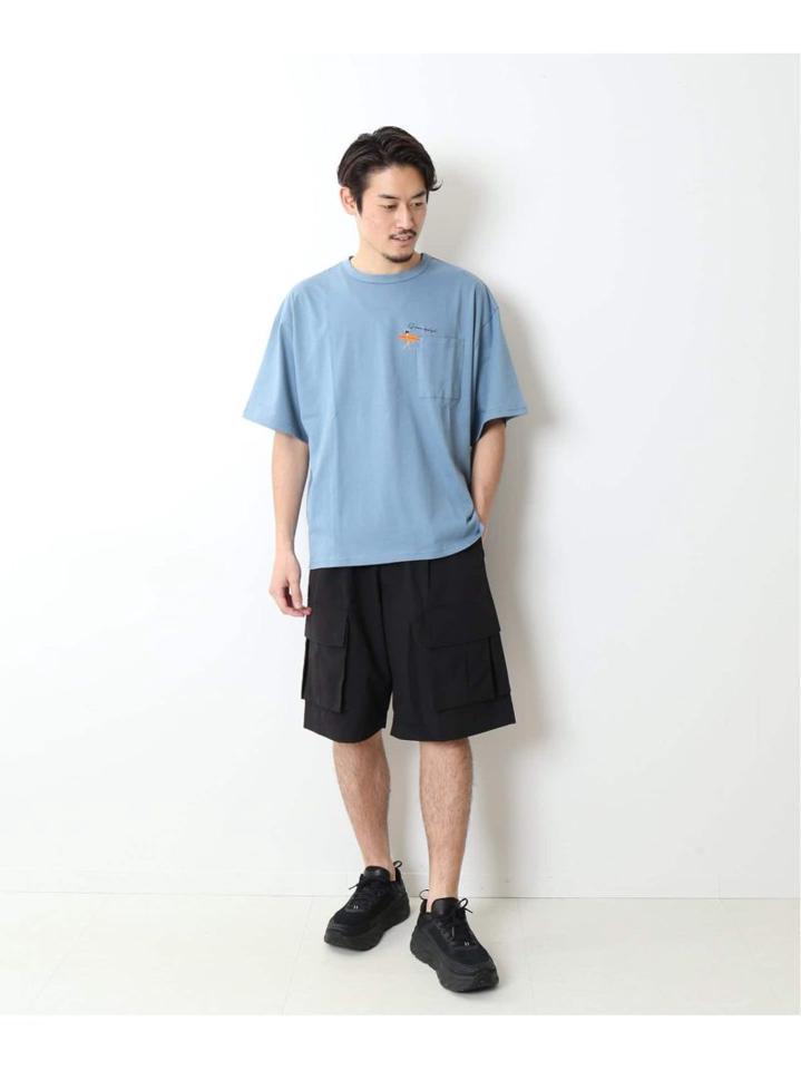 再入荷!<<追加>>【WEB限定】HOLIDAY EMB ビッグシルエット ポケットTシャツ