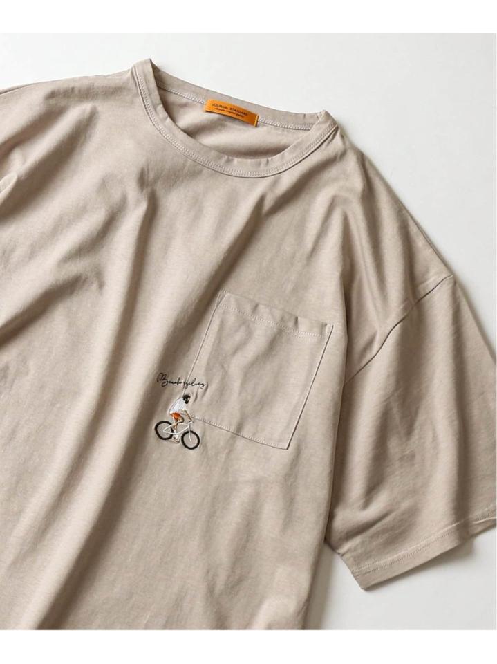 再入荷!<<追加>>【WEB限定】HOLIDAY EMB ビッグシルエット ポケットTシャツ