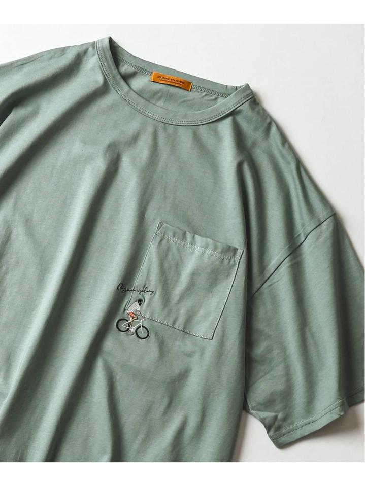 再入荷!<<追加>>【WEB限定】HOLIDAY EMB ビッグシルエット ポケットTシャツ