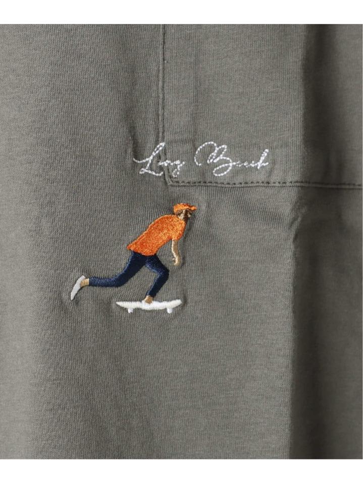 再入荷!<<追加>>【WEB限定】HOLIDAY EMB ビッグシルエット ポケットTシャツ