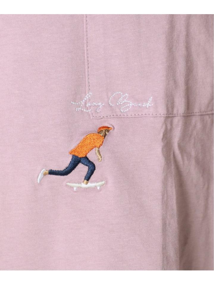 再入荷!<<追加>>【WEB限定】HOLIDAY EMB ビッグシルエット ポケットTシャツ
