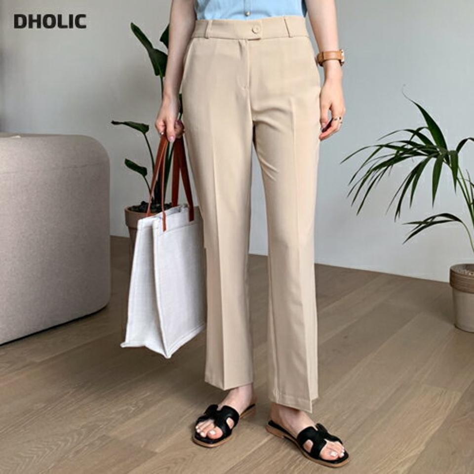 フレアスラックスパンツ・全3色・t69160 レディース 【pt】 スラックス パンツ ズボン ロングパンツ フレア ブーツカット 単色 無地 シンプル 大人 春 夏 秋 韓国 ファッション ハイホリHIHOLLI