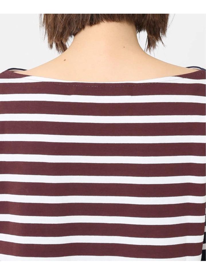 【INSCRIRE /アンスクリア】 BORDER LONG SLEEVE TEE:別注カットソー◆（JOURNAL STANDARD L'ESSAGE）