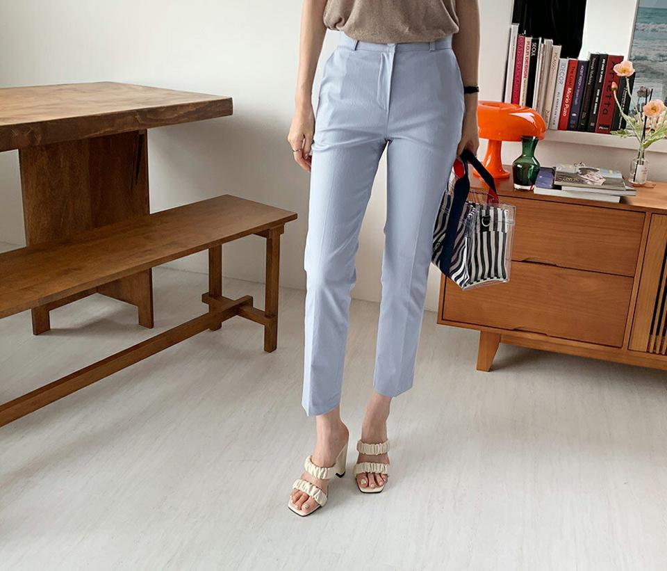 デイリースリムフィットパンツ・全4色・t69215 レディース 【pt】 パンツ ズボン ロングパンツ スリム 単色 無地 シンプル ベーシック 大人 カジュアル 春 夏 韓国 ファッション ハイホリHIHOLLI