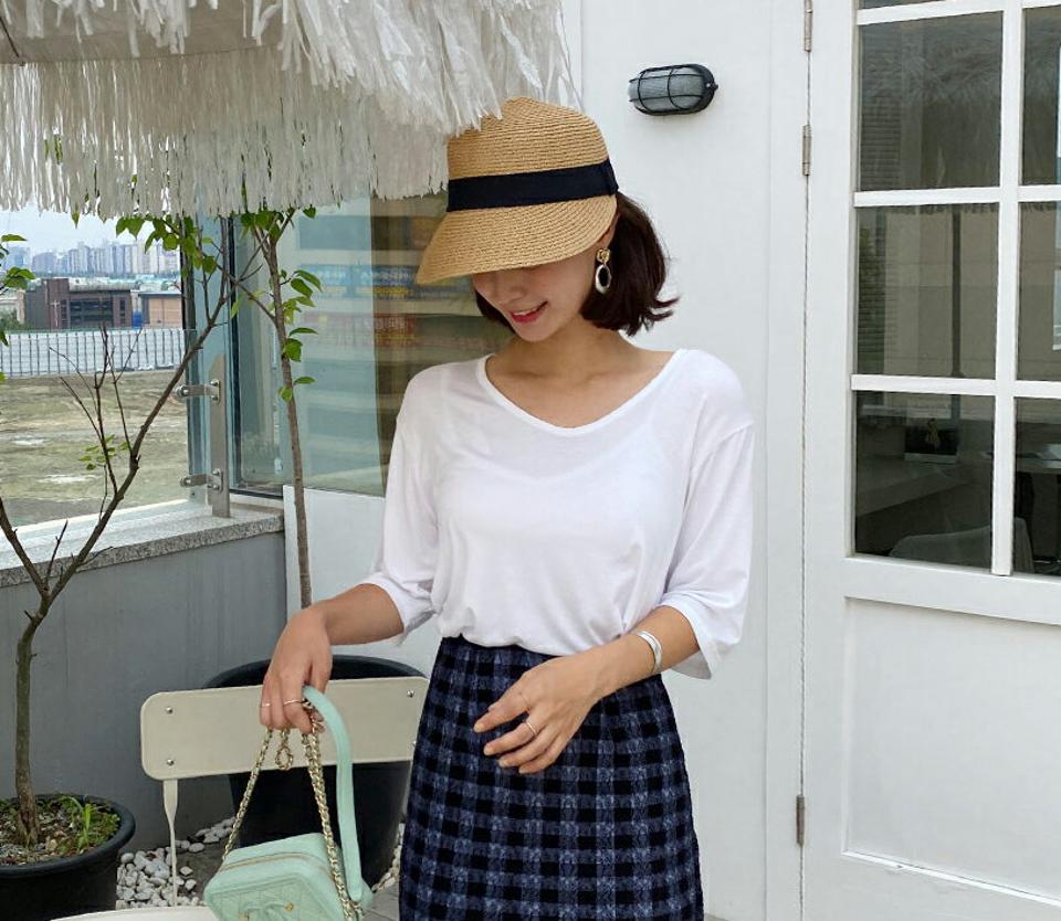 【KILL PRICE】UネックルーズTシャツ・全7色・b64173 レディース 【tops】 トップス Tシャツ 半袖 ハーフスリーブ 単色 無地 シンプル ベーシック カジュアル Uネック ルーズ ラフ パステル 春 夏 韓国 ファッション【KILL】