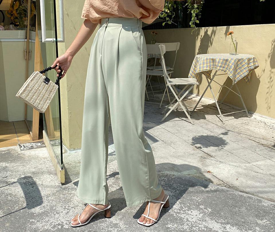 即日配送【只今30%OFF】ワイドイージースラックス・全3色・t57692 レディース 【pt】 スラックス パンツ ズボン ロングパンツ ワイド 単色 無地 シンプル 大人 オフィスカジュアル 春 夏 秋 韓国ファッション