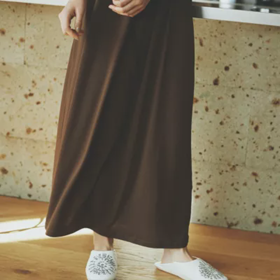 【洗える】カップ付バックドレープワンピース