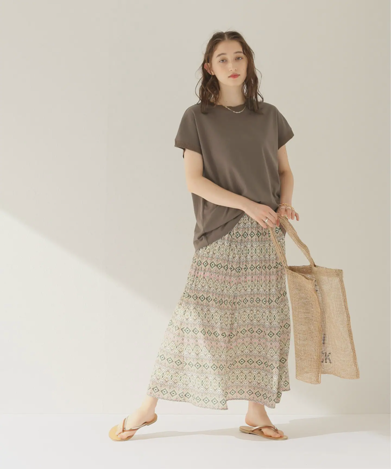 レーヨンリブフレンチスリーブTEE◆（JOURNAL STANDARD relume）