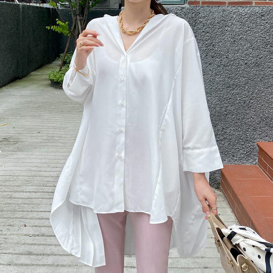 【全品10%OFF】カラーバックプリーツブラウス・全3色・t69230 レディース 【bl】【トップス ブラウス プリーツ バックプリーツ バックシャン シンプル フェミニン 揺れ感 可愛い かわいい 長袖 ゆったり 春 夏 秋 韓国 ファッション】【ハイホリHIHOLLI】