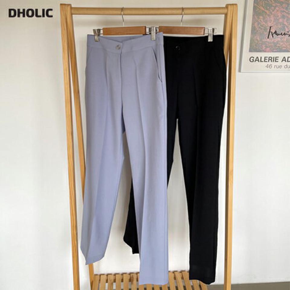 【新作10%OFF】ストレートスラックス・全2色・t64511 レディース 【pt】【スラックス パンツ ズボン ロングパンツ ストレート 単色 無地 シンプル ベーシック 大人 オフィスカジュアル きれいめ 春 夏 韓国 ファッション】【NIJU】