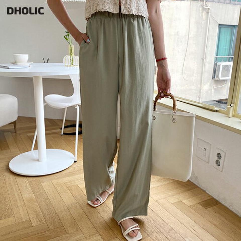 ナイロンウエストゴムパンツ・全4色・t64502 レディース 【pt】 パンツ ズボン ロングパンツ ナイロン ウエストゴム 単色 無地 シンプル ワイド ベーシック カジュアル ラフ 春 夏 秋 韓国 ファッション NIJU