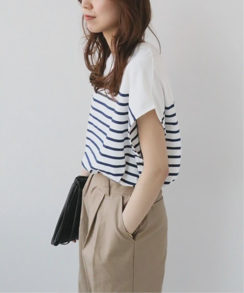《追加3》フレンチスリーブボーダーTEE◆（JOURNAL STANDARD relume）