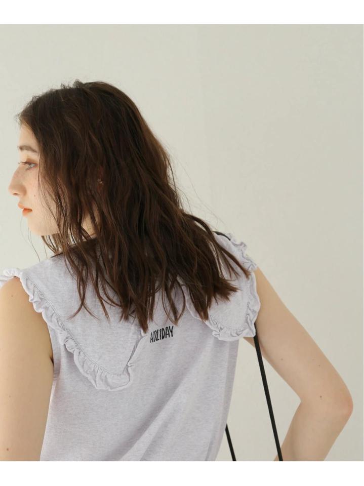 【HOLIDAY/ホリデー】SUPER FINE DRY PURITAN COLLAR BL:カットソー