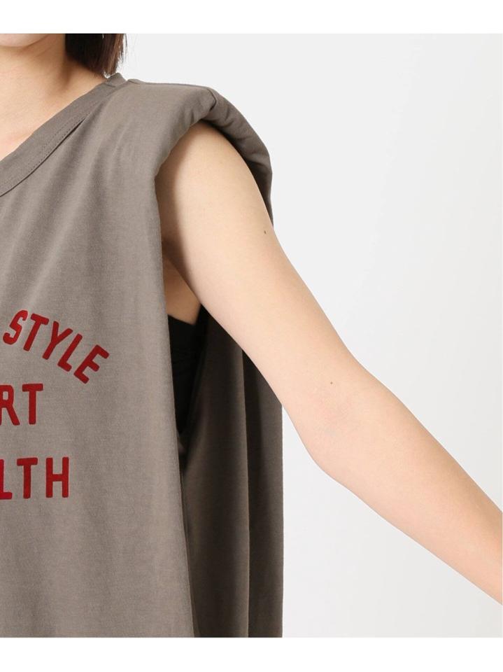 【INSCRIRE /アンスクリア】 WELLNESS Flocky Tee:カットソー◆