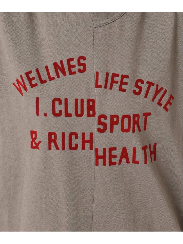 【INSCRIRE /アンスクリア】 WELLNESS Flocky Tee:カットソー◆