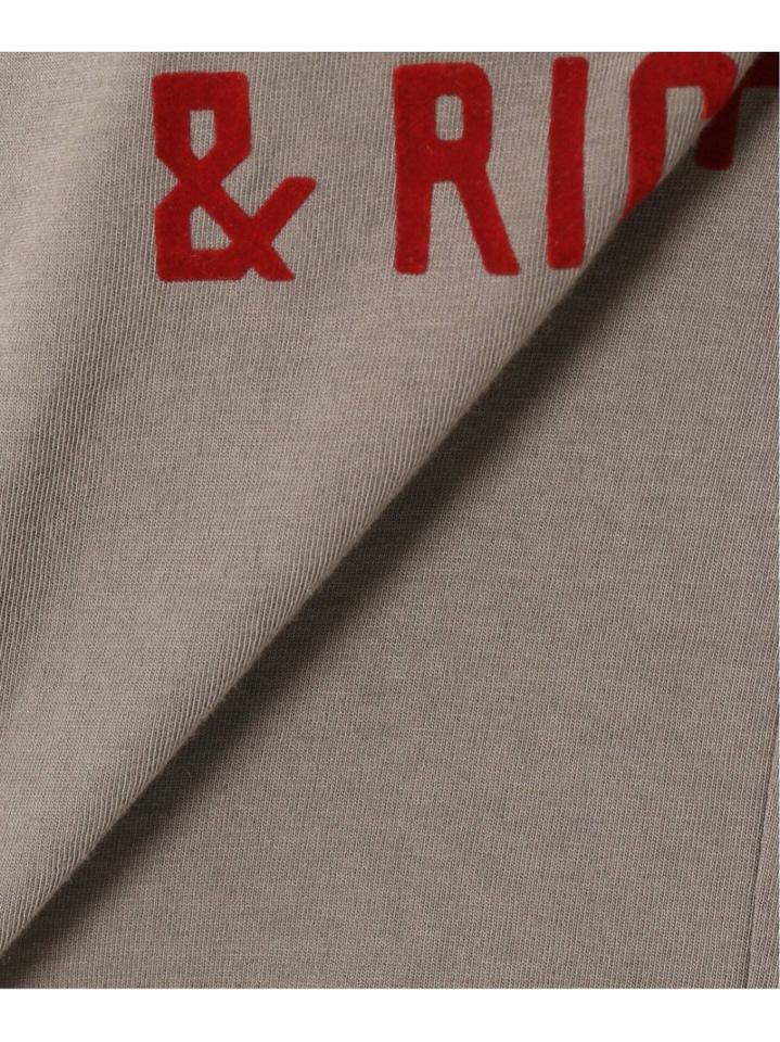 【INSCRIRE /アンスクリア】 WELLNESS Flocky Tee:カットソー◆