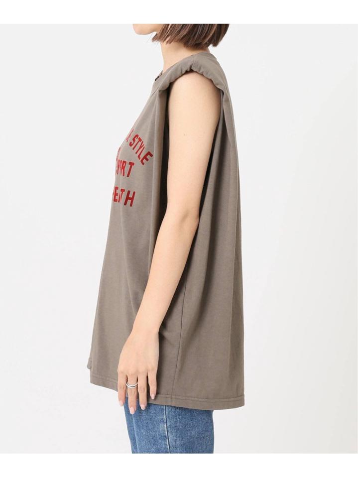 【INSCRIRE /アンスクリア】 WELLNESS Flocky Tee:カットソー◆