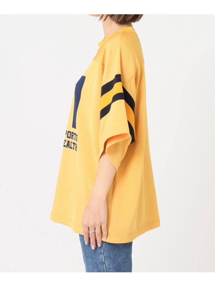 【INSCRIRE /アンスクリア】 Pigment Print Football Tee:カットソー◆（JOURNAL STANDARD L'ESSAGE）