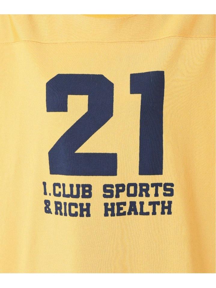【INSCRIRE /アンスクリア】 Pigment Print Football Tee:カットソー◆（JOURNAL STANDARD L'ESSAGE）
