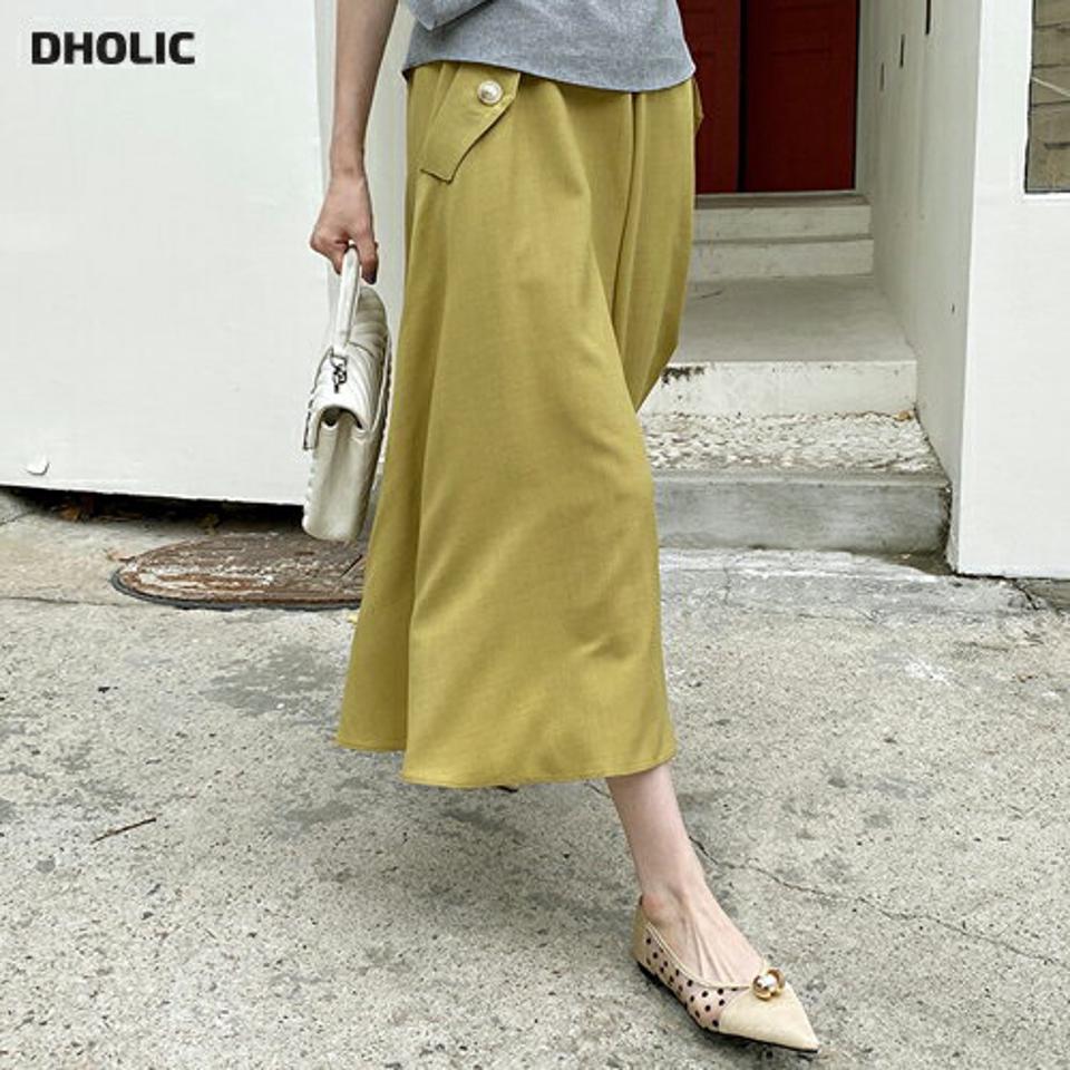 【只今10%OFF】フラップポケットフレアパンツ・全4色・b69310 レディース 【pt】パンツ ズボン ロングパンツ フレア 単色 無地 シンプル カジュアル ワイド スカンツ 春 夏 韓国 ファッション ハイホリHIHOLLI