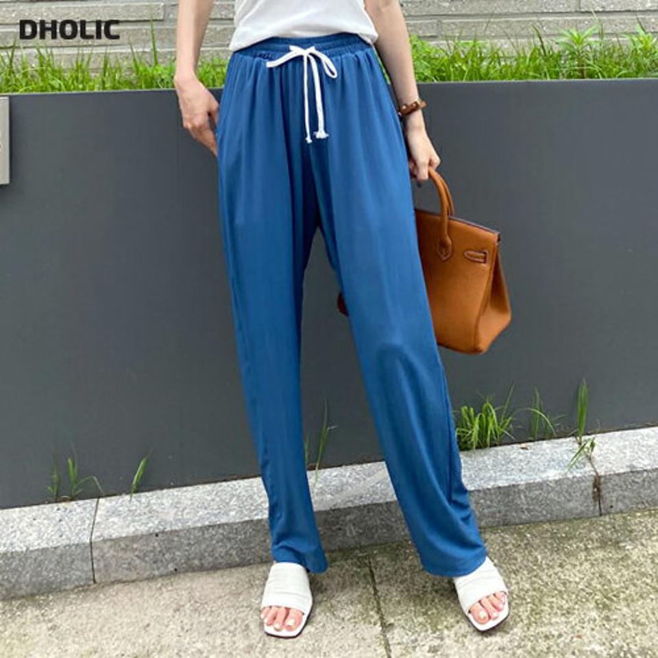 ウエストゴムスウェットパンツ・全6色・a69395 レディース 【pt】パンツ ズボン ロングパンツ ウエストゴム スウェット 単色 無地 シンプル ベーシック カジュアル ラフ 春 夏 韓国 ファッション ハイホリHIHOLLI