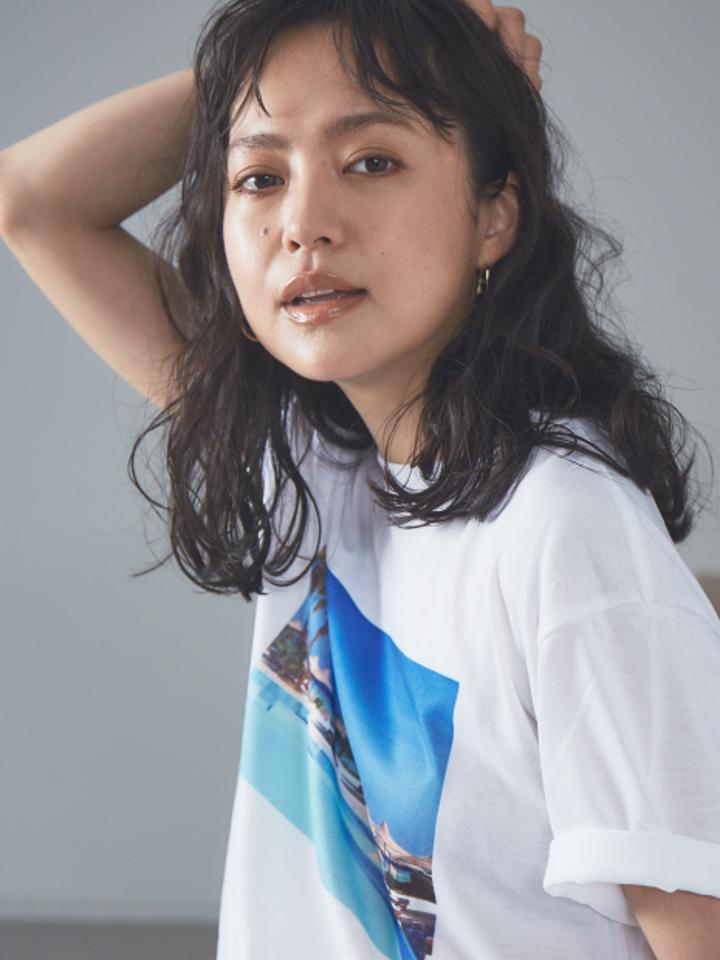 【9-22】フォトプリントTシャツ プール タイムズスクエア ベニス フェルメール ファミリー