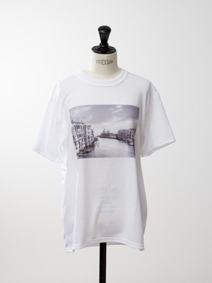 【9-22】フォトプリントTシャツ プール タイムズスクエア ベニス フェルメール ファミリー